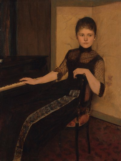 Retrato de la señorita Maria Francisca Louisa Dommer van Poldersveldt de Fernand Khnopff